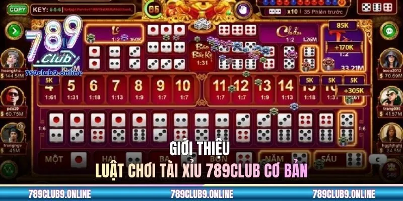 Giới thiệu luật chơi Tài Xỉu 789club cơ bản